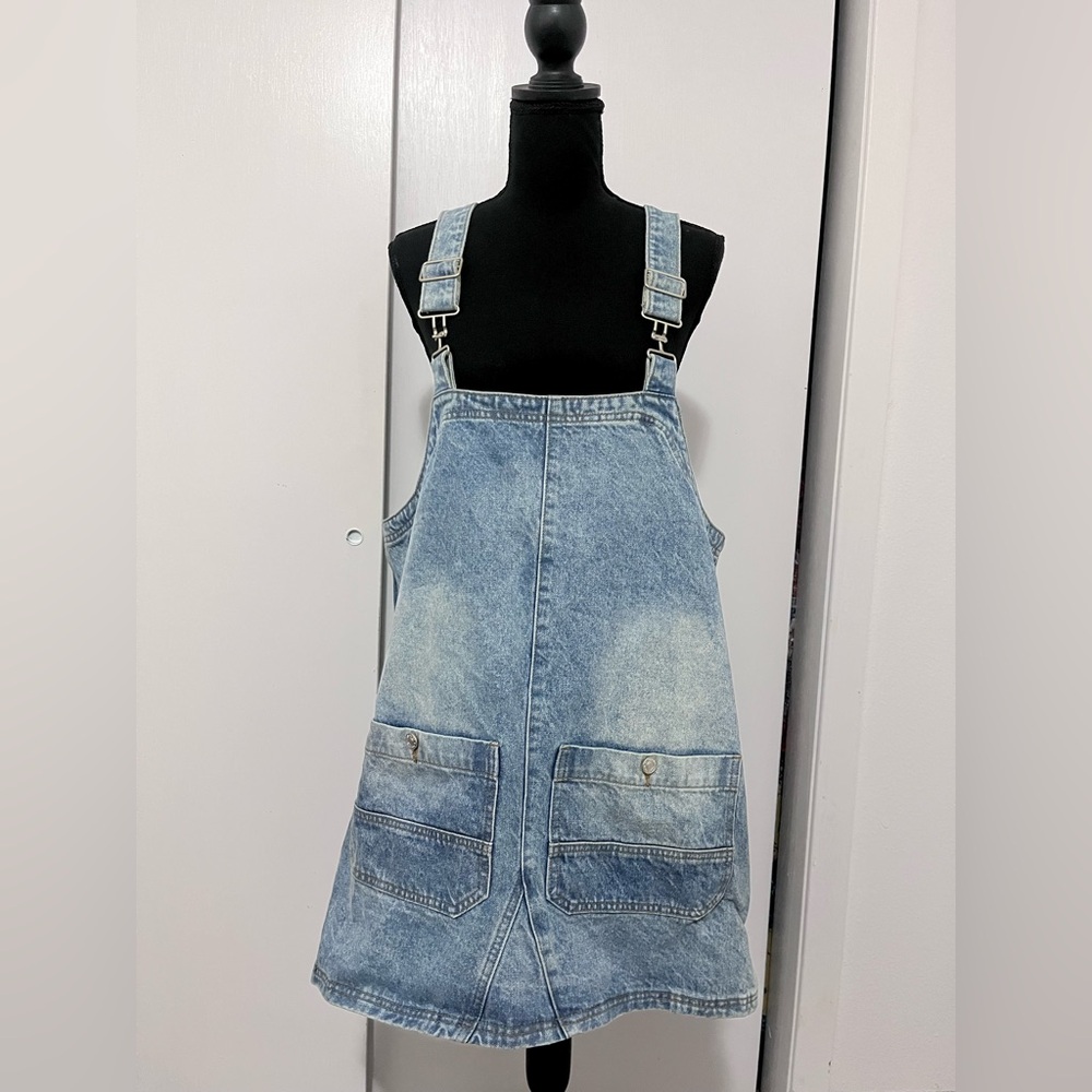 Aaron and Amber Denim Overall Dress